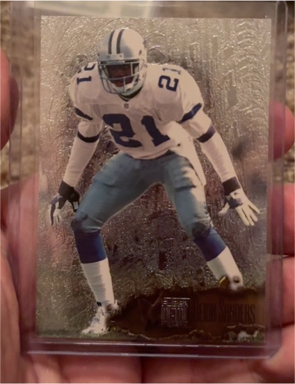 1996 Fleer Metal #32 Deion Sanders — front