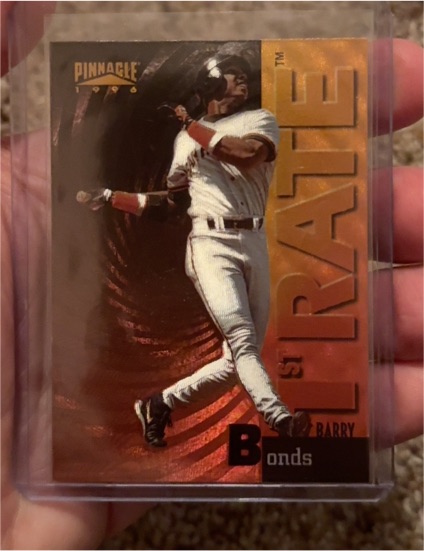 1996 Pinnacle First Rate #9 Barry Bonds — front