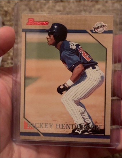 1996 Bowman #38 Rickey Henderson — front