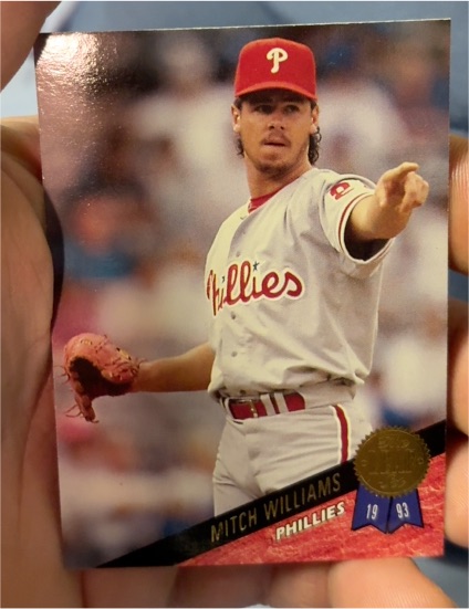 1993 Leaf #114 Mitch Williams — front