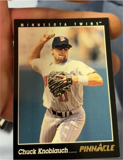 1993 Pinnacle #107 Chuck Knoblauch — front