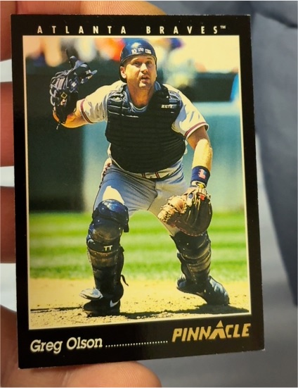 1993 Pinnacle #173 Greg Olson Atlanta Braves — front