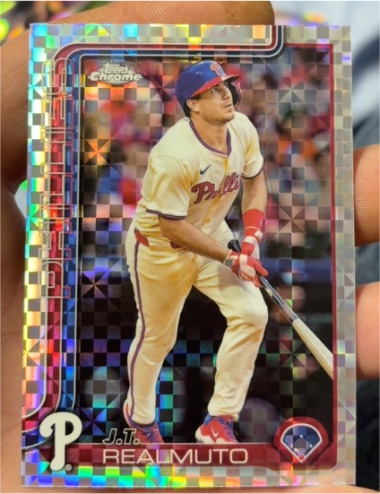 2025 Topps Chrome #2 J.T. Realmuto — front