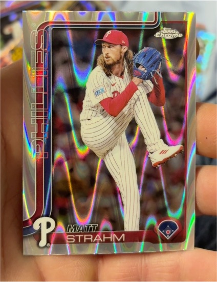 2025 Topps Chrome #178 Matt Strahm — front