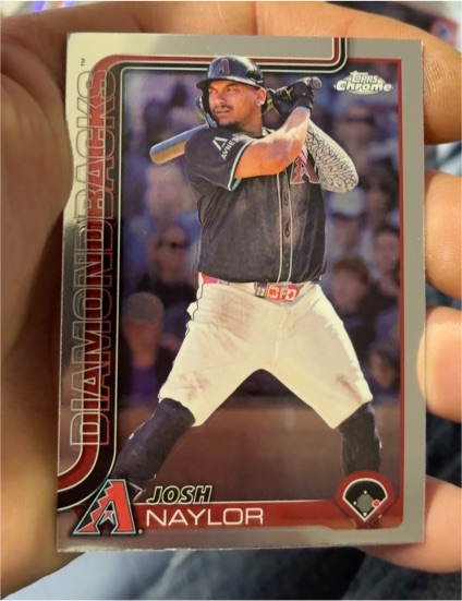 2025 Topps Chrome #15 Josh Naylor — front
