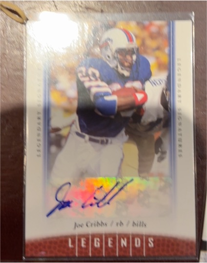 2006 Upper Deck Legends #42 Joe Cribbs Legendary Signatures Autograph — front