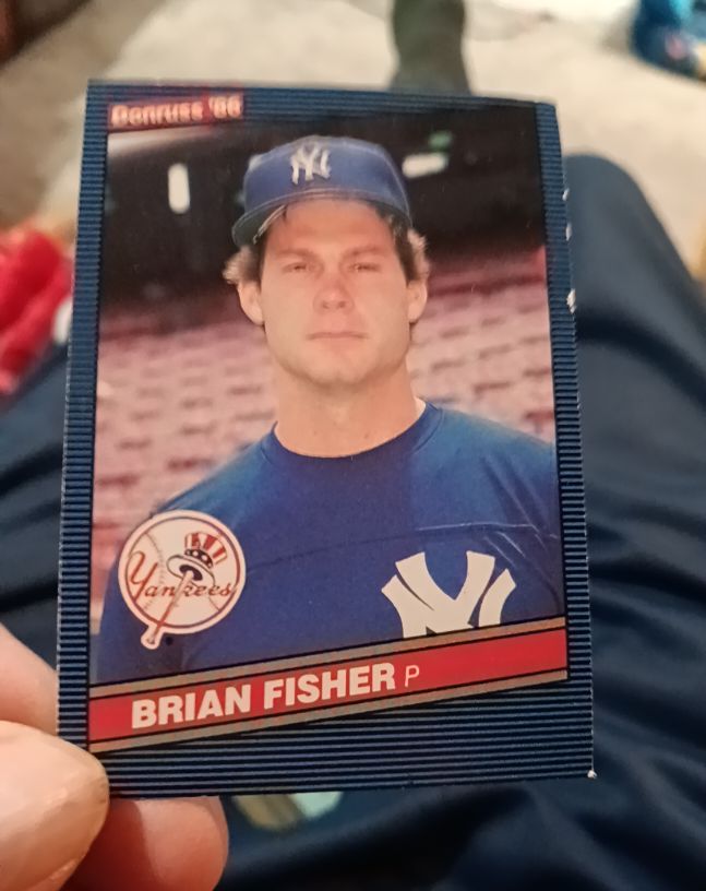 1986 Donruss #492 Brian Fisher — front