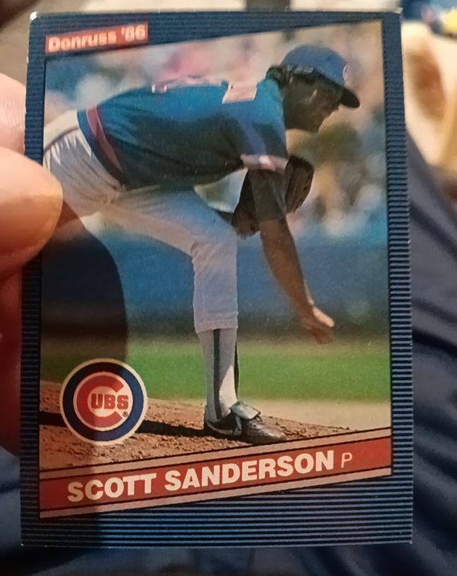 1986 Donruss #442 Scott Sanderson — front