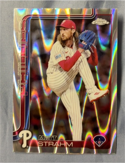 2025 Topps Chrome #178 Matt Strahm — front