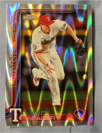 2025 Topps Chrome Bangers Corey Seager — front