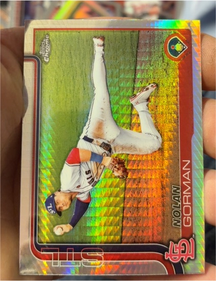 2025 Topps Chrome #80 Nolan Gorman — front