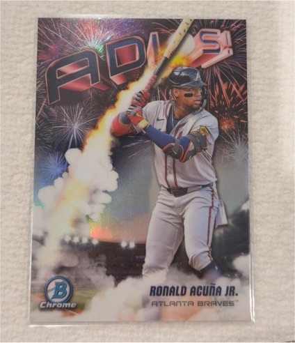 2025 Bowman Chrome #AD-14 Ronald Acuña Jr. — front