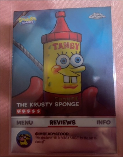 2025 Topps Chrome SpongeBob SquarePants #BB-8 The Krusty Sponge — front