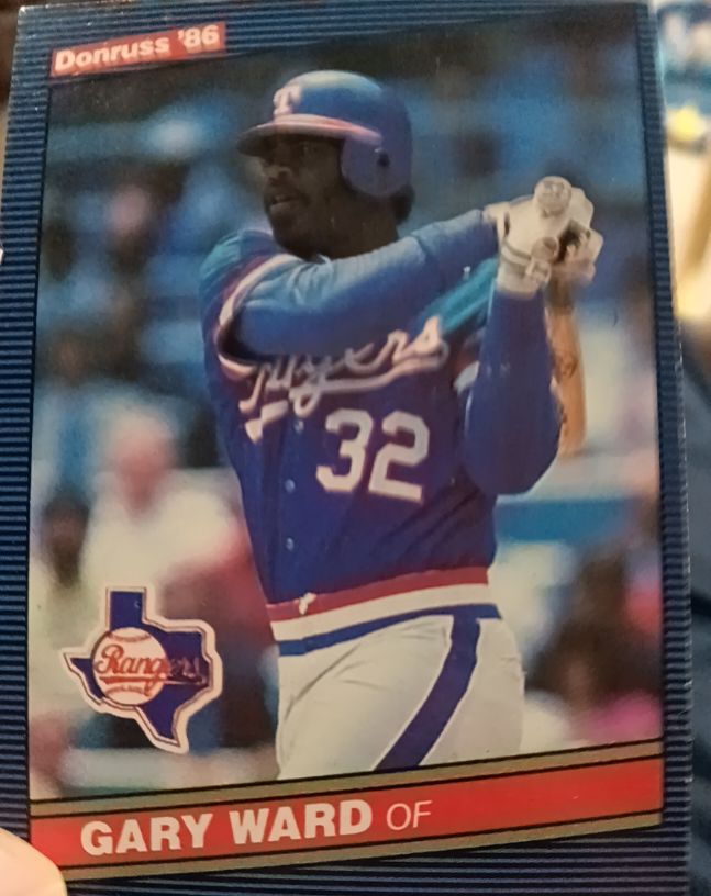 1986 Donruss #98 Gary Ward — front