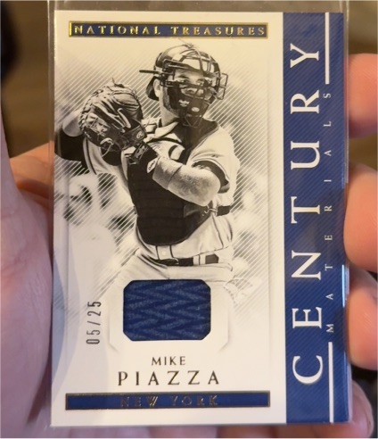 2018 Panini National Treasures Century Materials #05/25 Mike Piazza — front