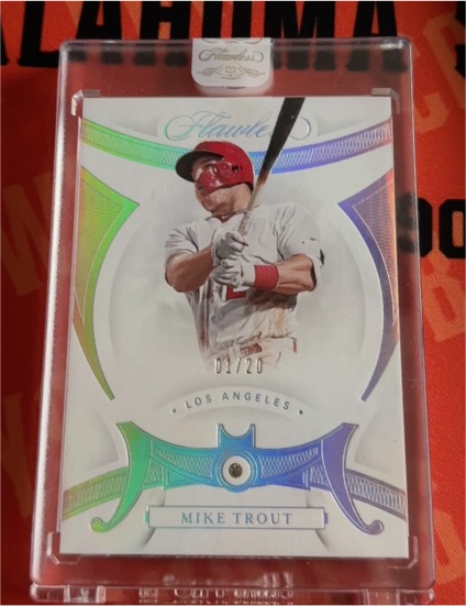 2020 Panini Flawless #01/20 Mike Trout — front
