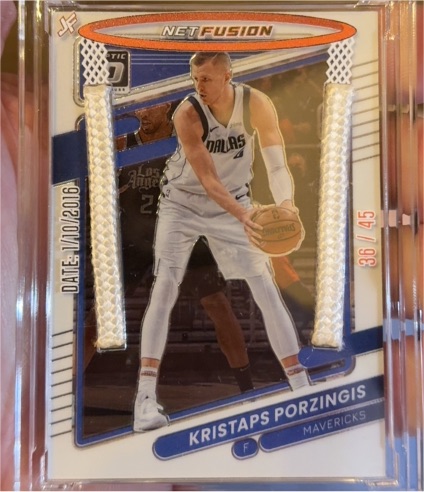 2021-22 Donruss Optic Net Fusion #36 Kristaps Porzingis — front