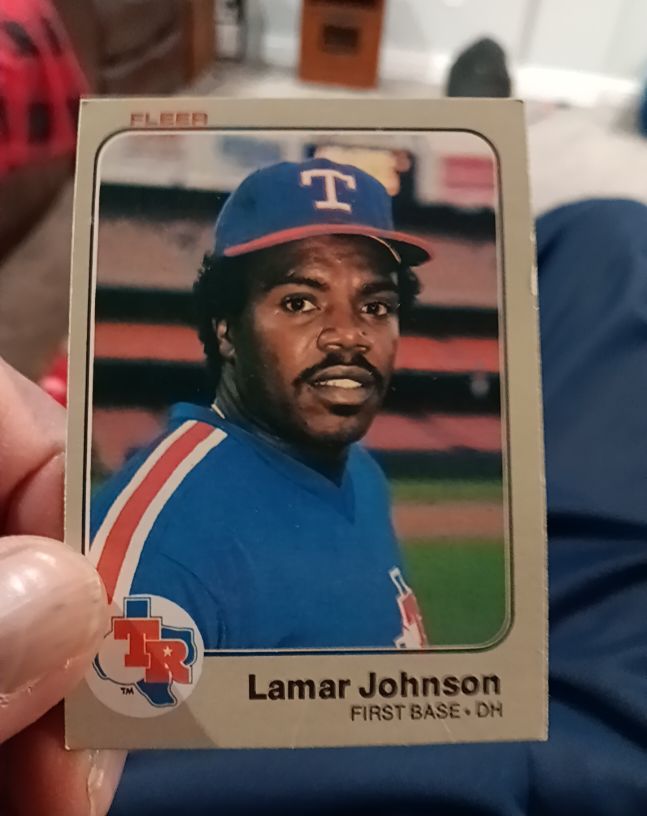 1983 Fleer #571 Lamar Johnson — front