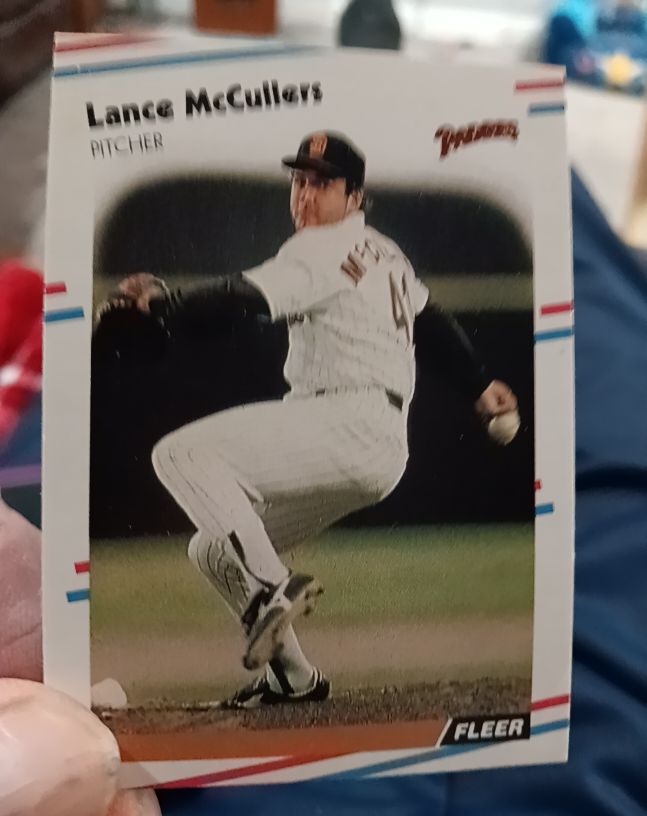 1988 Fleer #592 Lance McCullers — front