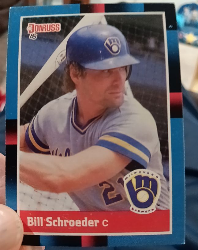 1988 Donruss #419 Bill Schroeder Milwaukee Brewers — front