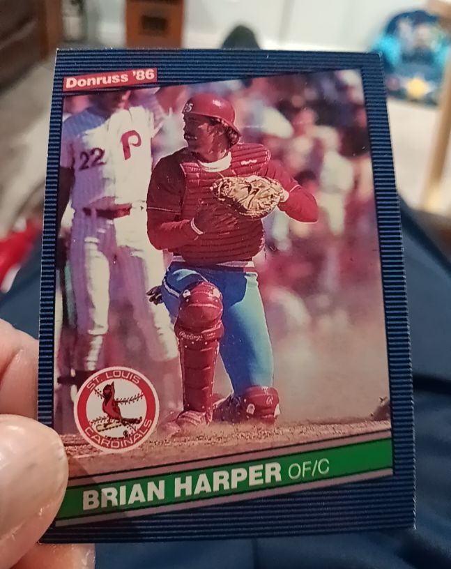 1986 Donruss #547 Brian Harper — front