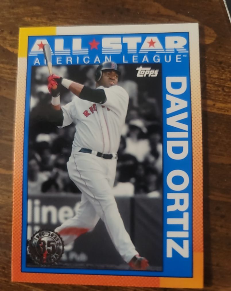2025 Topps 1990 Topps All Star #90AS-7 David Ortiz Boston Red Sox — front