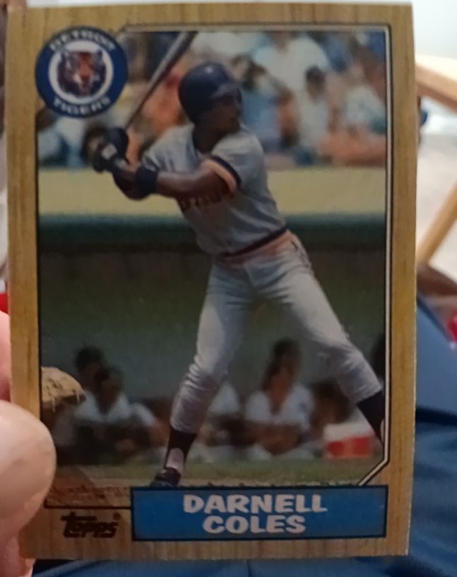 1987 Topps #411 Darnell Coles — front