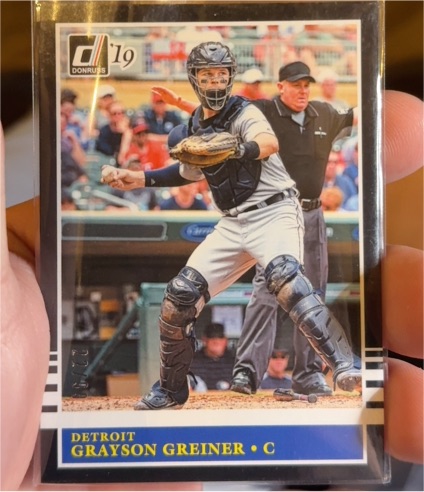 2019 Donruss #205 Grayson Greiner — front
