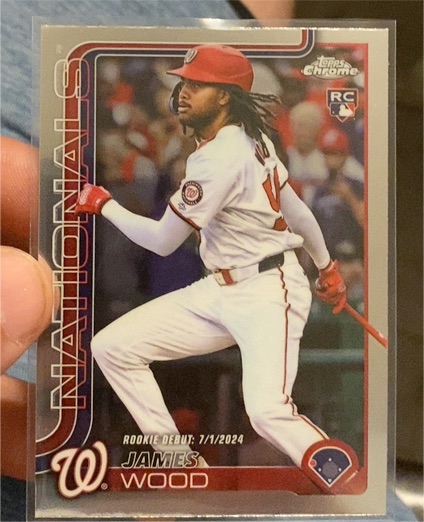 2025 Topps Chrome Update #USC95 James Wood — front