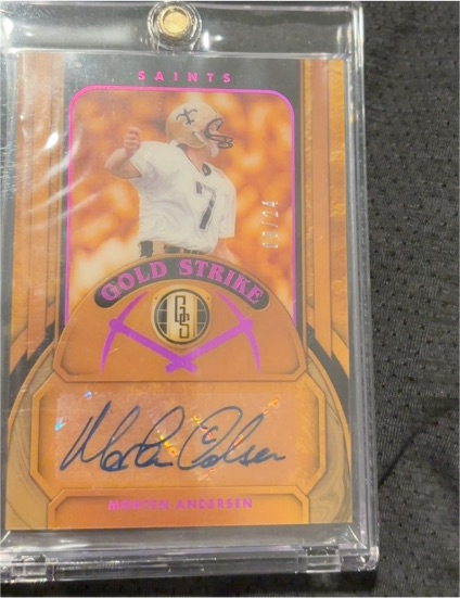 2024 Panini Gold Standard Gold Strike #GS-MAN Morten Andersen — front