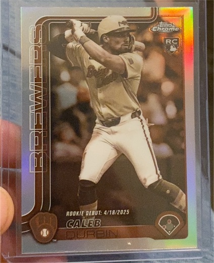 2025 Topps Chrome Update #USC112 Caleb Durbin — front