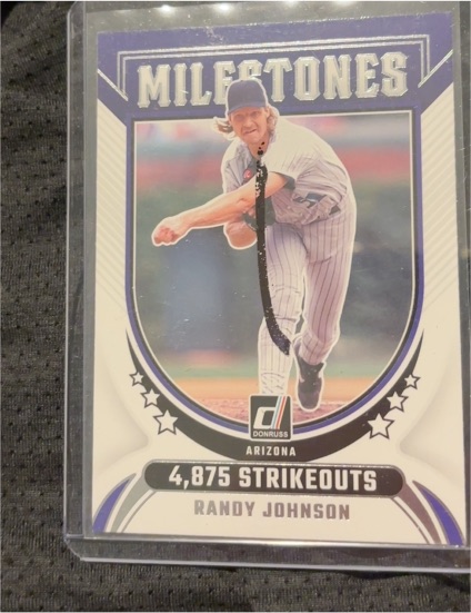 2024 Donruss Milestones #5 Randy Johnson — front