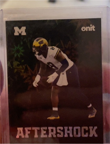 2025 Onit Michigan Wolverines Aftershock #AS-5 Bryce Underwood — front