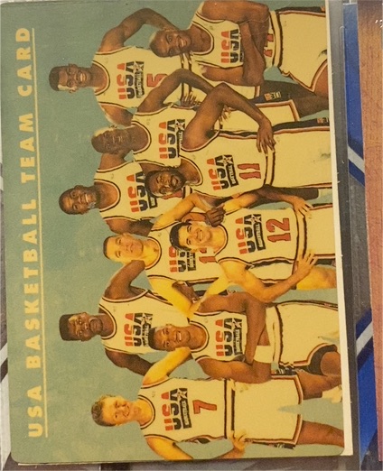 1992 SkyBox USA #NNO USA Basketball Team Card — front