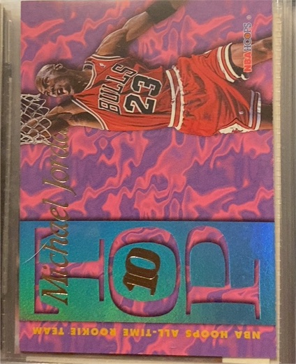 1995 Hoops Top Ten #AR7 Michael Jordan — front