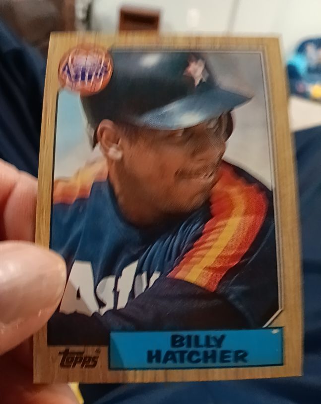 1987 Topps #578 Billy Hatcher — front