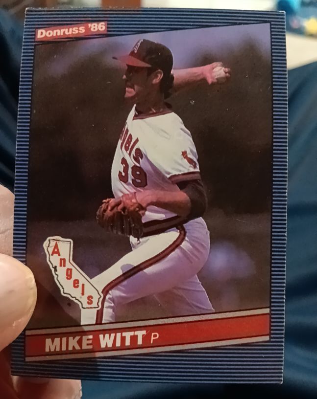 1986 Donruss #179 Mike Witt — front