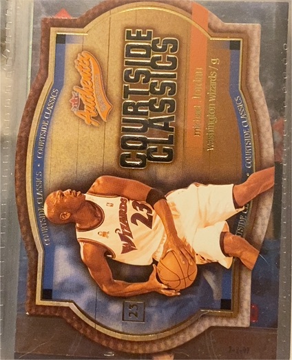 2002-03 Fleer Authentix Courtside Classics Die-Cut #5 Michael Jordan — front
