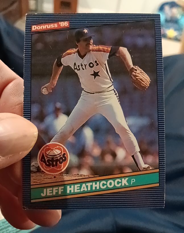 1986 Donruss #182 Jeff Heathcock — front