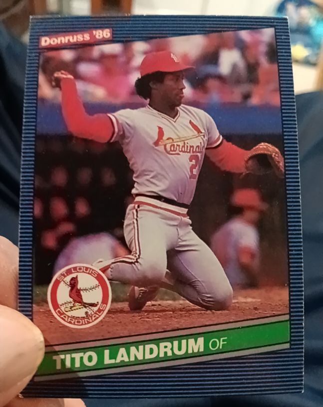 1986 Donruss #425 Tito Landrum — front
