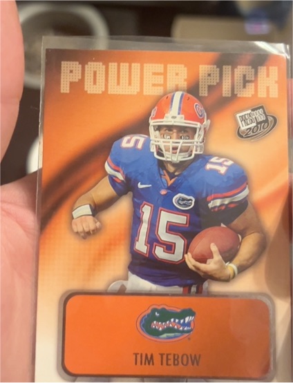 2010 Press Pass Power Pick #101 Tim Tebow — front