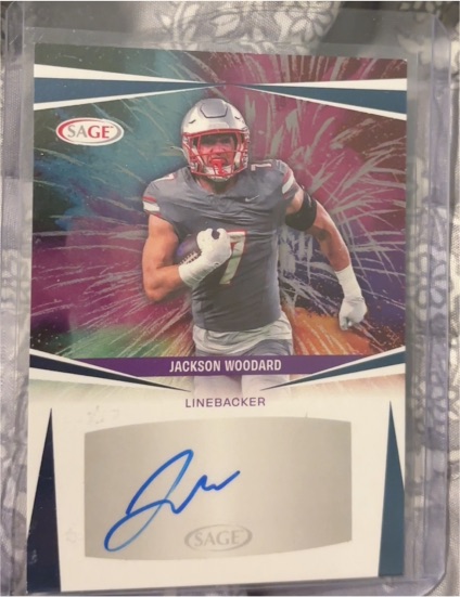 2025 Sage High Series Autograph #A-JW Jackson Woodard — front