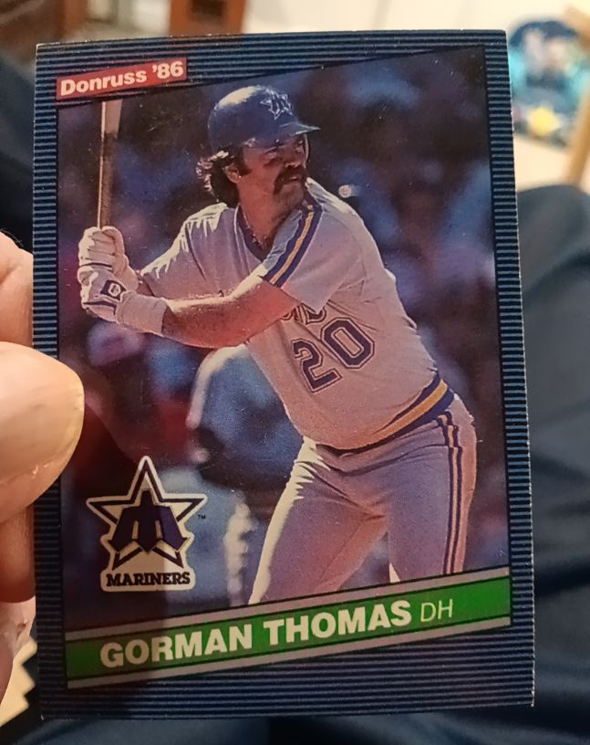 1986 Donruss #440 Gorman Thomas — front