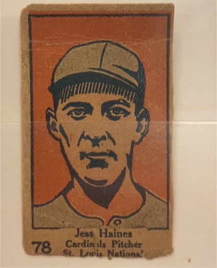 1920 W514 #78 Jess Haines — front