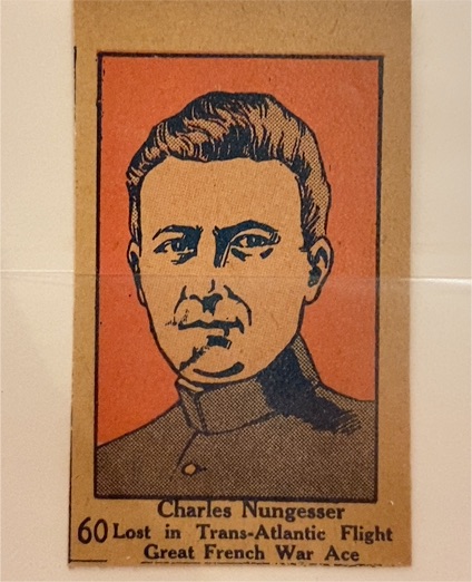 1928 W513 #60 Charles Nungesser — front