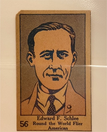 1928 W513 Aviator Strip Cards #56 Edward F. Schlee — front