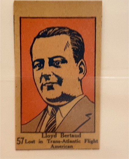 1928 W513 Aviator Strip Cards #57 Lloyd Bertaud — front