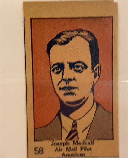 1928 W513 Aviator Strip Cards #58 Joseph Medcalf — front