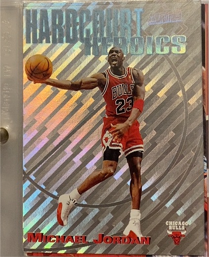 1997 Topps Stadium Club #H1 Michael Jordan Hardcourt Heroics — front