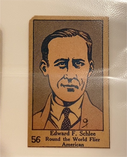 1928 W513 #56 Edward F. Schlee Round the World Flier American — front